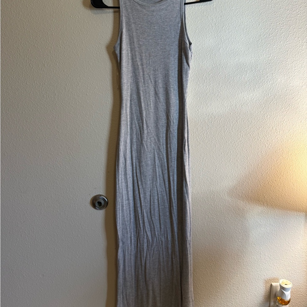 Heart & Hips Light Gray Maxi Dress